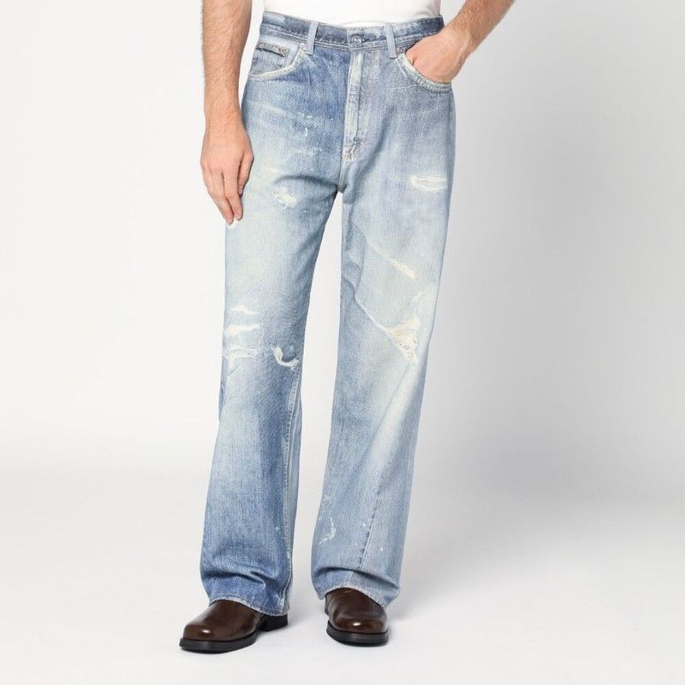 Our Legacy | Jeans | Our Legacy Light Blue Ripped Faded Jeans Men ...